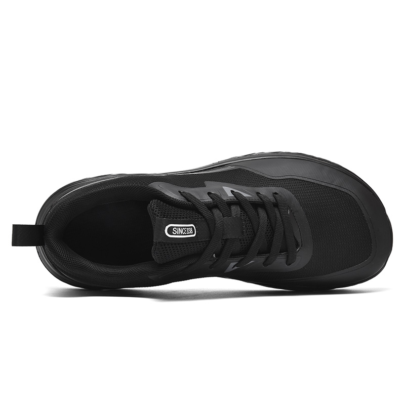 Men wider toe shoes mesh breathable thick sole height increasing lightweight comfortable barefoot sports shoes casual sneakers
