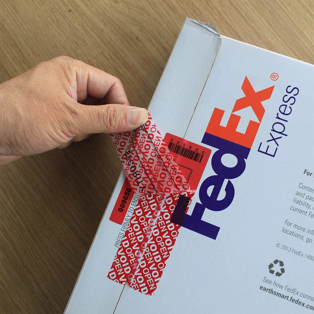 100% Total Transfer Tamper Evident labels Security Warranty Void Stickers red Large 35*120 mm Triple Serial Numbers seal sticker 250402