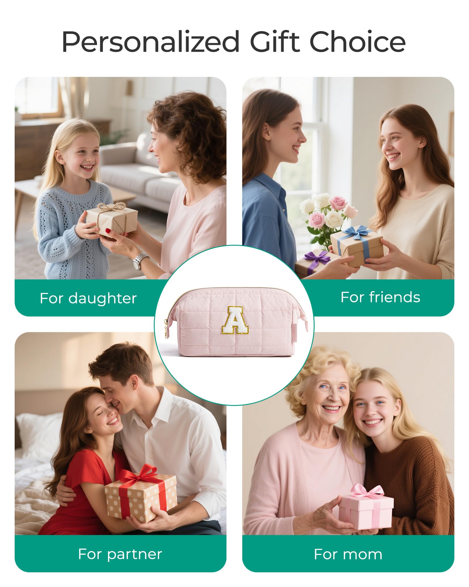 Puffy Padded Makeup Bag with Large Capacity - Perfect For Organizing Cosmetics & Beauty Tools During Travels