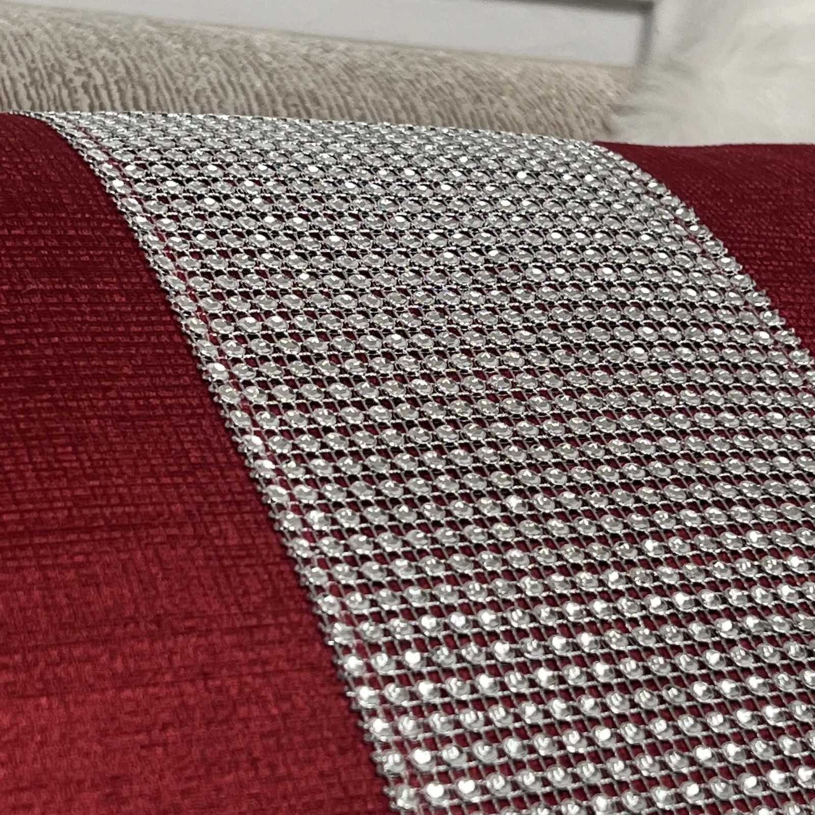 Polyester Plaid Plush Fabric Cushion Shiny Decoration Diamond Cushion Hugging Pillowcase Holiday Party Stylish Simple 1Pc Y251105