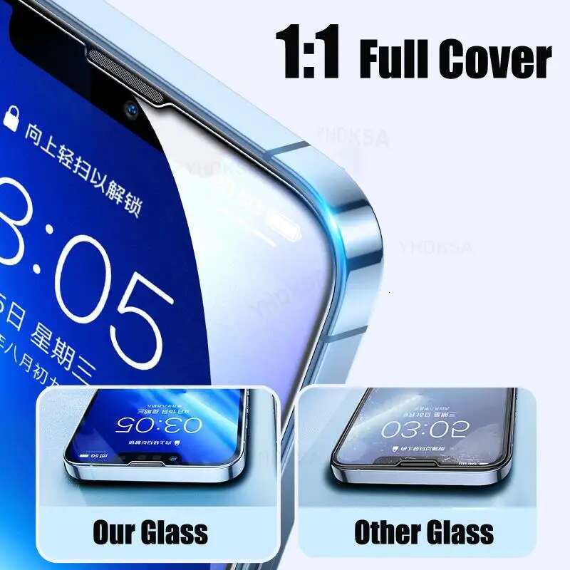 9H Anti-Burst Tempered Glass For Apple 14 Plus 13 mini 12 11 Pro Screen Protector iPhone X XR XS Max Protection Film
