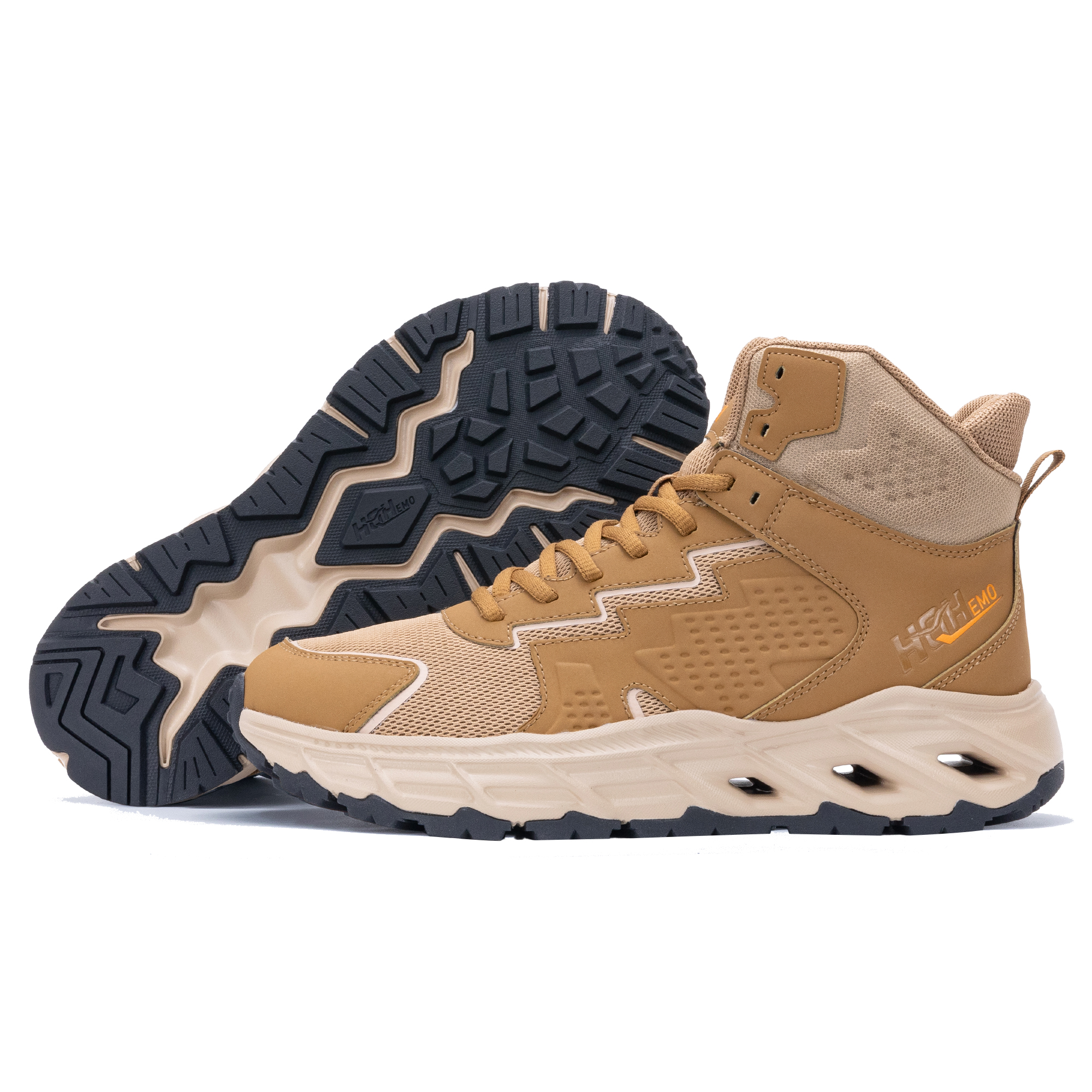 Designer shoes Men's Hiking Shoes Running Shoes Sports High-top Sneakers Outdoor Three-Hole Sneakers Fashionable Breathable And Non-slip Walking 