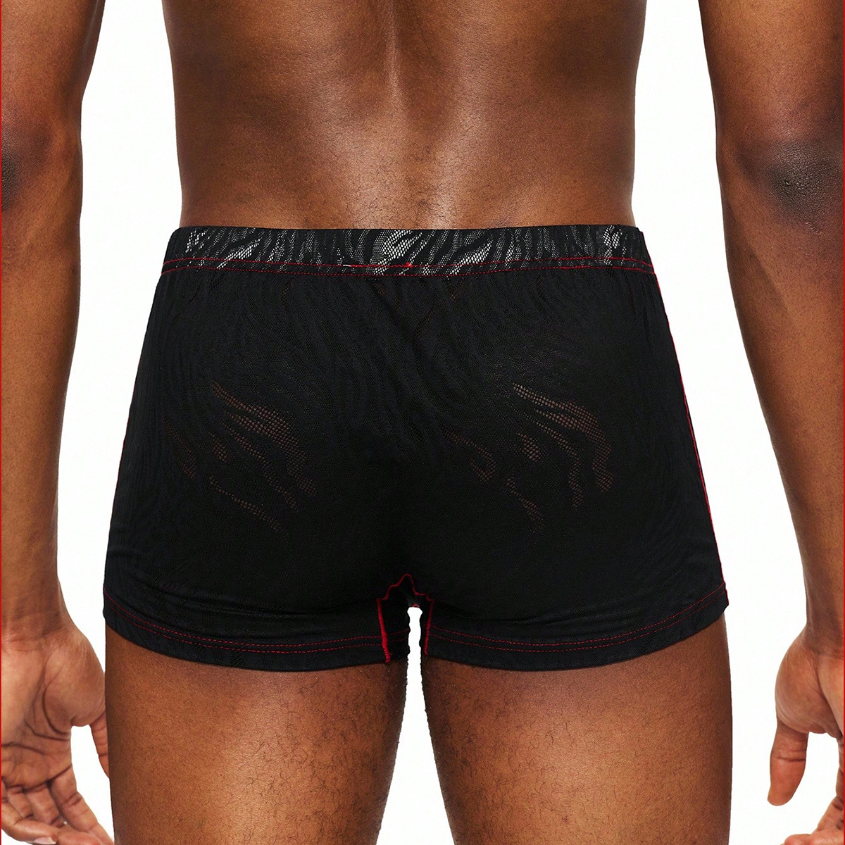 Men's Underwear-Men's Mesh Breathable Fitted Boxer Shorts - Lightweight Skin-Friendly Athletic Casual Underwear-250104