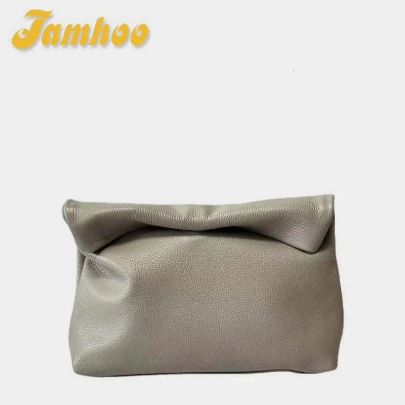 Jamhoo Personality Roll-Edge Lazy Casual Soft Phone Women High Quality Holding Large Bag Designer Handbag Clutch