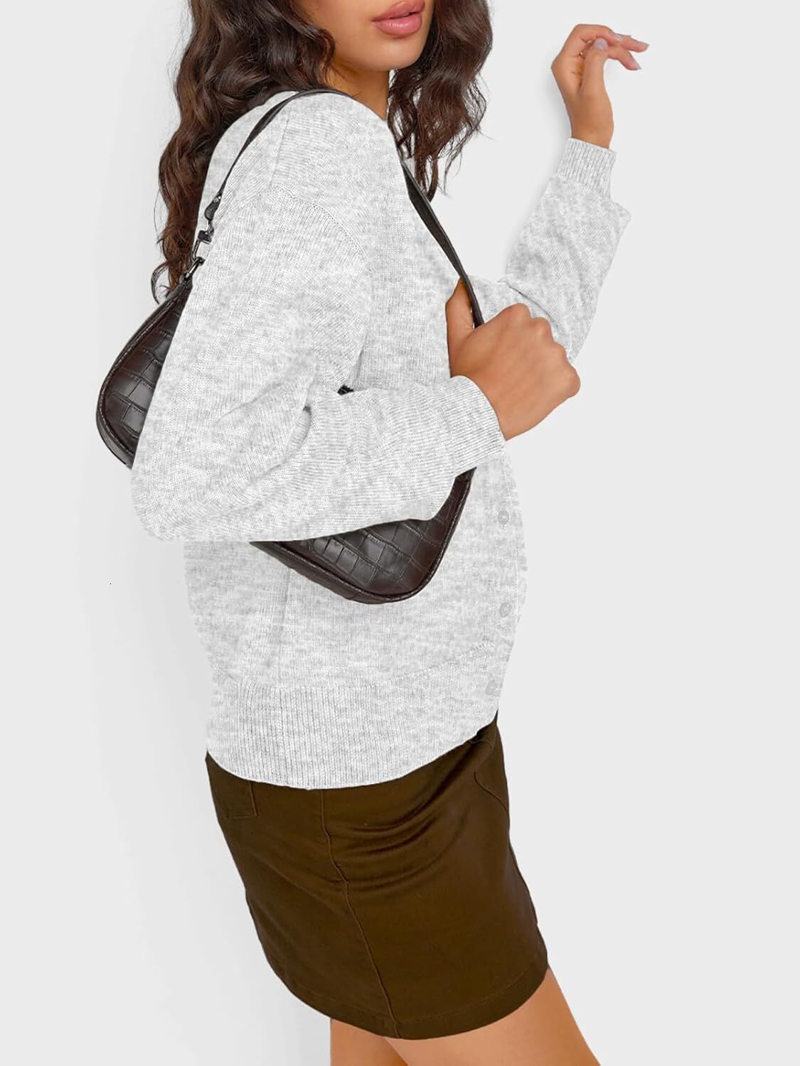 winter jacket women Cropped Cardigan Sweaters for Women Lightweight Crop Knit Y2k Fall Outfits Fashion Clothes