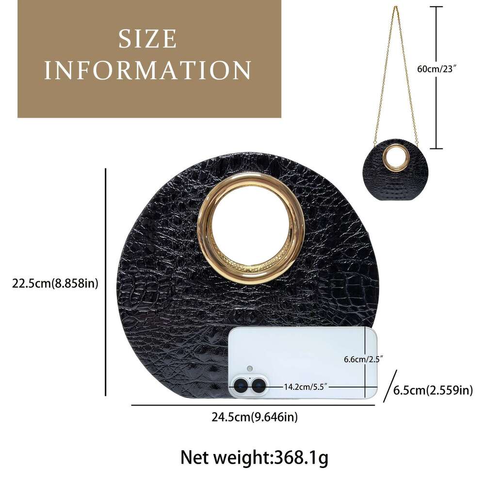 Women's evening bag Shoulder bag handbag Rhinestone Decoration Featuring Detachable Chain Shoulder Strap Zipper Closure