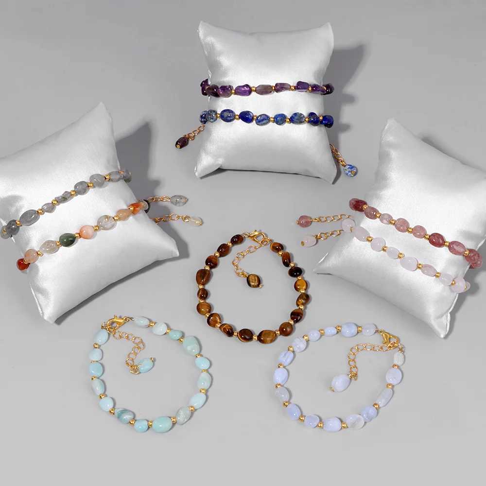 Natural Tiger Eye Stone Women Beads Irregular Chip Gravel Stones Healing Men Yoga Jewelry Party C251105