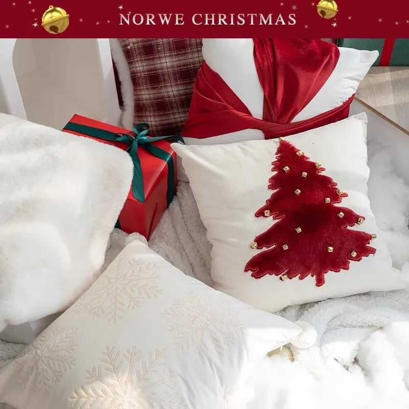 Christmas Bell Pillow Cover Holiday Decoration Gift Christmas Tree Pillow Cases Living Room Sofa Decoration Cushion Covers Y251105