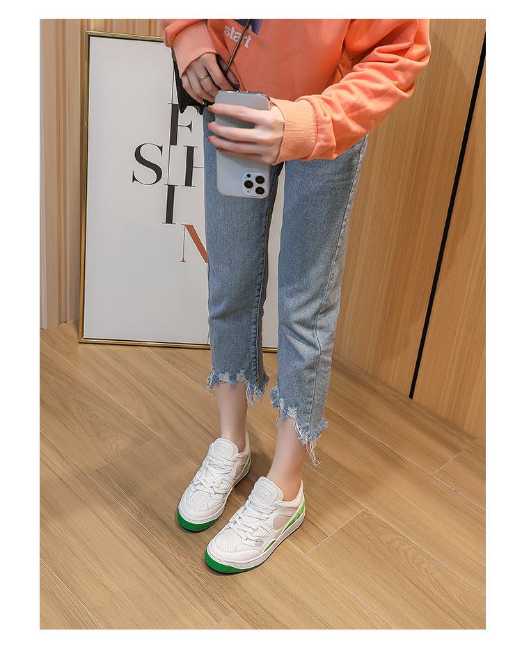 2025 Candy shoes 3.5cm Height Increasing Women's Sports Shoes Thin-soled Green Casual Shoes