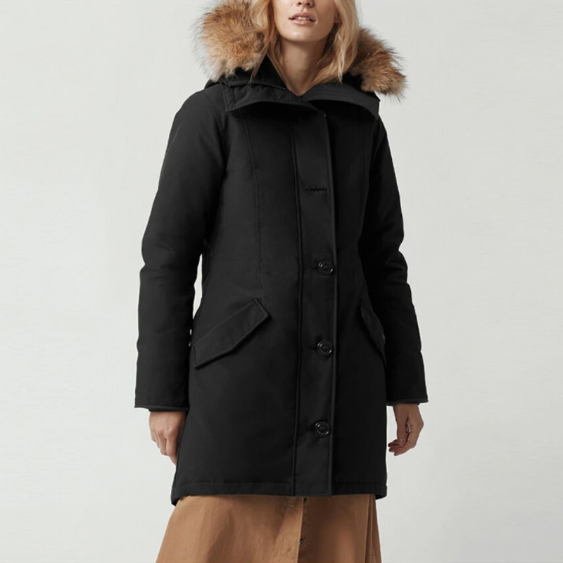 Canadian Women Down Parkas Jackets Winter Rossclair Work Clothes Jacket Outdoor Thickened Fashion Warm Keeping Couple Live Broadcast Coat