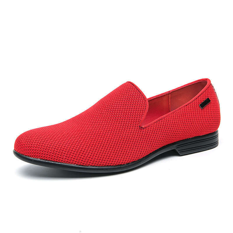 Large size simple breathable 2024 Spring and Autumn new men's business casual set loafers