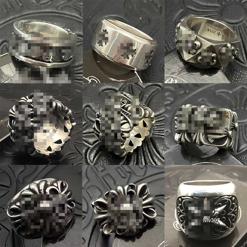 Band Rings Rings for men Plated Hip Hop Men and Women Vintage Cross Open Thai Sier Designers Ring Jewelry gift