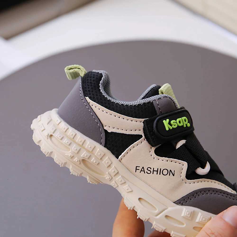 Autumn Sport Shoes For Children PU Leather Trend Fashion Kids Sneakers Ergonomics Breathable Boys Girls Running ShoesT251105