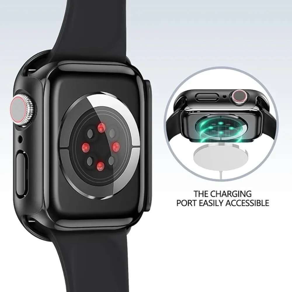 Tempered Glass for Apple Watch Series 10 42mm 46mm Full Cover PC Case Bumper Shell Screen Protector Smartwatch Accessories