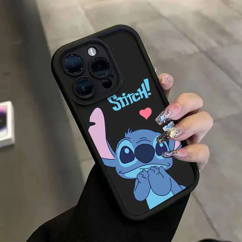 Happy Cute Phone Case For iPhone 16 15 14 13 12 11 Pro 7 8Plus XR XS Max Mini Anti Fall Shy Kawaii Soft Cover Cartoon