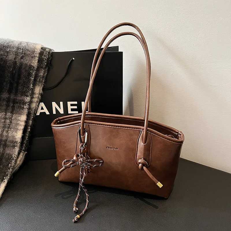 PU Leather Shoulder Bags For Women 2025 Winter Y2K Trend Female Crossbody Bag Lady Handbags And Purses Retro Tote Bag bolso Z251104