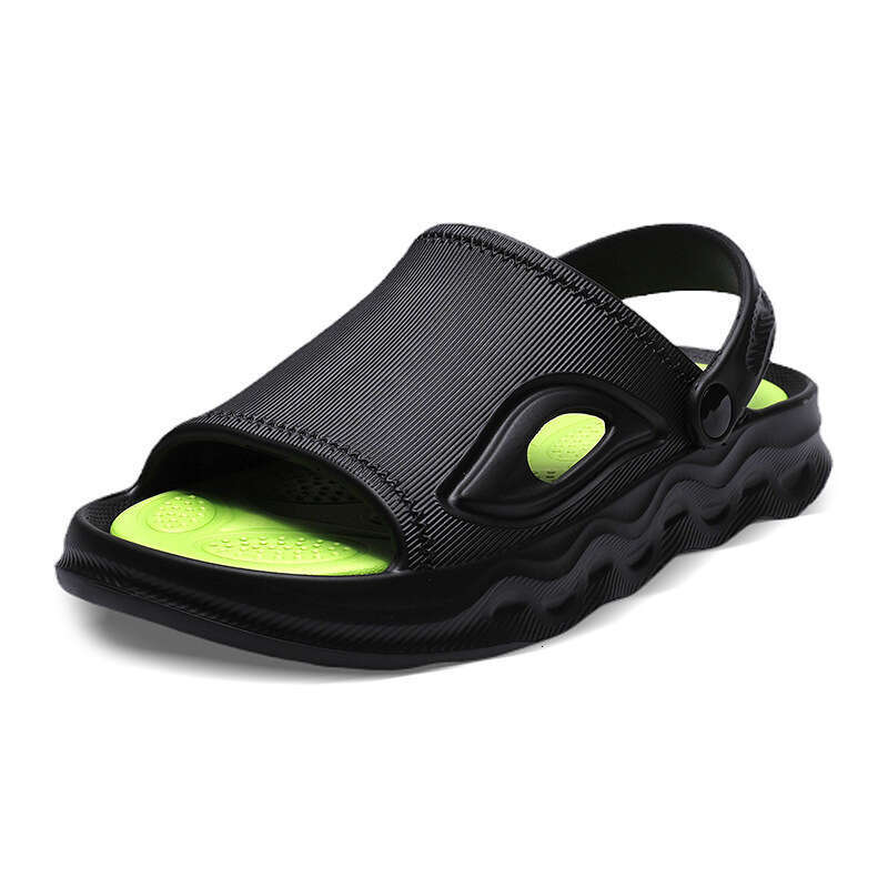 Large size sports for men, 2023 summer new trend, worn as outerwear, with a sense of stepping on poop, thick soled beach sandals