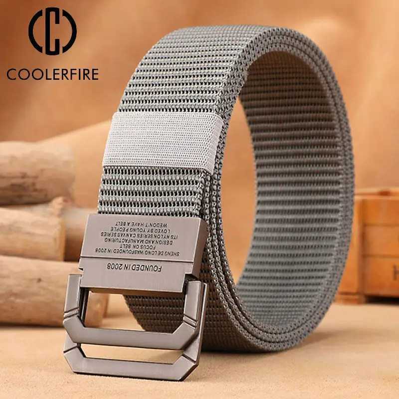 Men Belt Nylon Webbing Fabric Tactical Army Canvas Casual Fashion Luxury Designer Jeans Belt for Men Military Sports Strap HB009 L251104