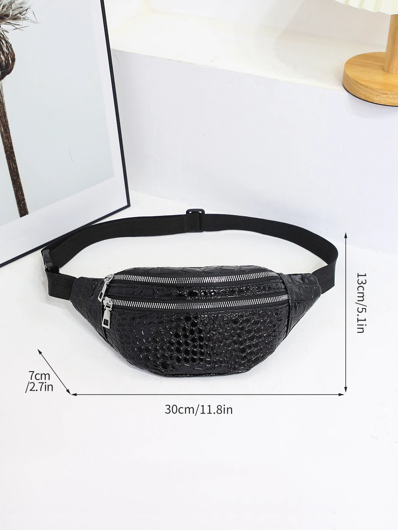 Pattern Waist Bag Chest Waterproof Highlight Fanny Pack Shoulder Messenger Outdoor Sports Running Phone 251028