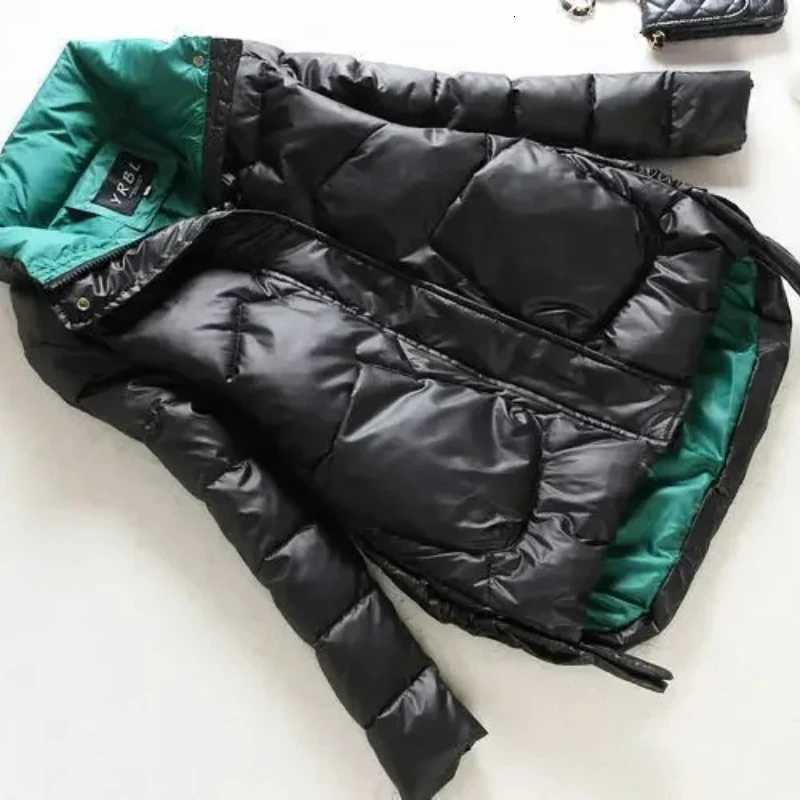 Winter Warm Coat Womens Fashion New Solid Color Hood Filled Down Cotton Coat Womens Clothing Winter Jacket Women Winter CoatT251105
