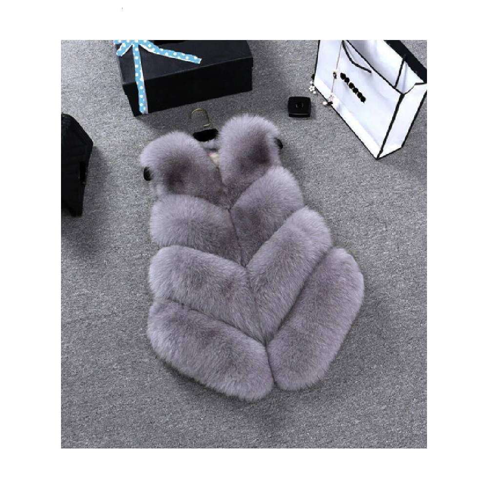 ZADORIN New Fox Vest Women Furry Short Faux Vests Coat Fur Gilet Fourrure Autumn Winter Overcoat