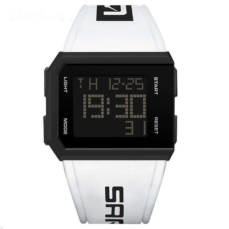 DHwatches Sanda Square Watch Men and Women, Single Display Luminous Electronic Watch, Multifunctional Personality Wristwatch for Teenagers