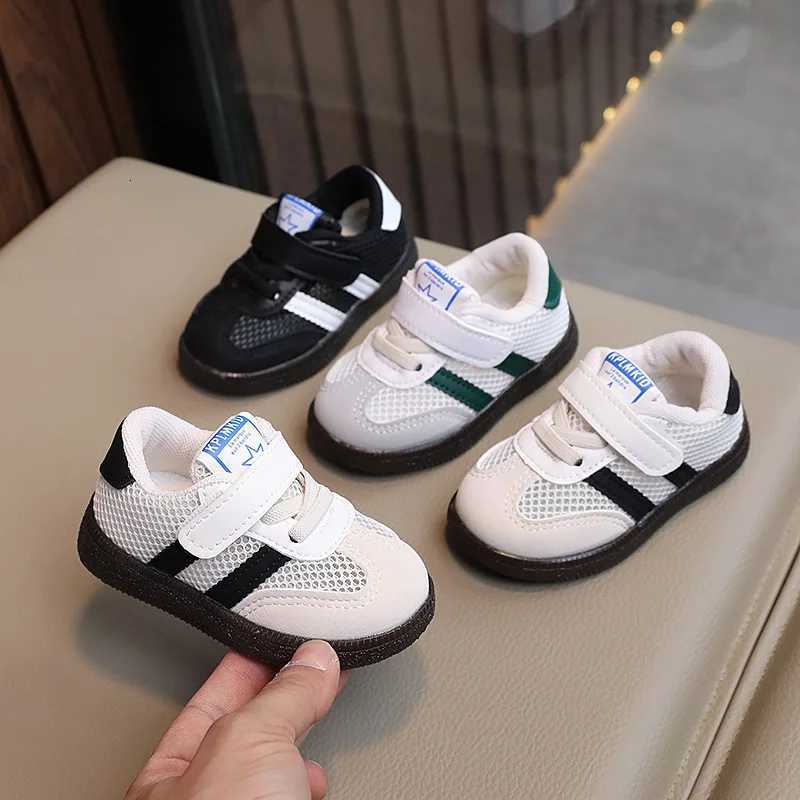 New White Casual Shoes for Baby Boy Girl Children Sneaker Breathable Mesh Fabric Kids Soft Sole Toddler Walking Shoes 1-7 YearsT251105