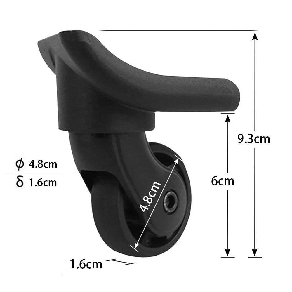 GUGULUZA Luggage Wheel Replacement Travel Suitcase Wheels Universal Durable Suitcase Wheels Swivel Casters for Travel Suitcase 251031