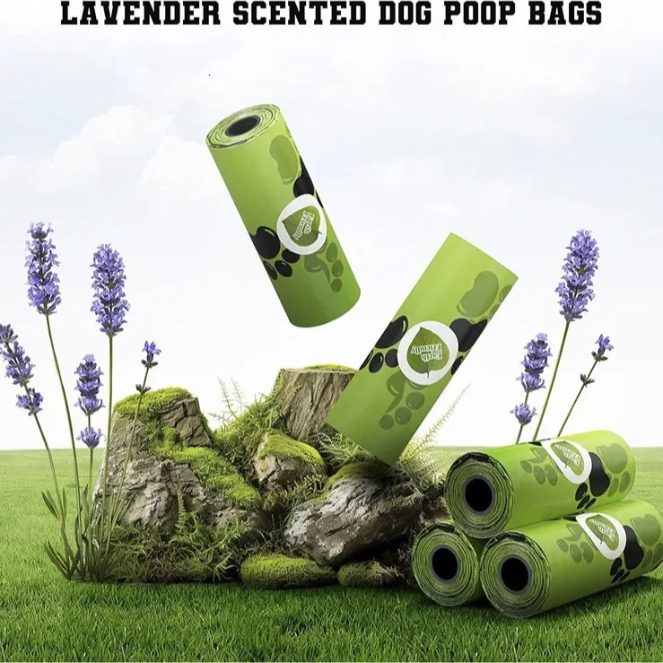pet biodegradable garbage bag dog feces bag bulk bio based odor feces bag biodegradable pet garbage bag 250403CJ