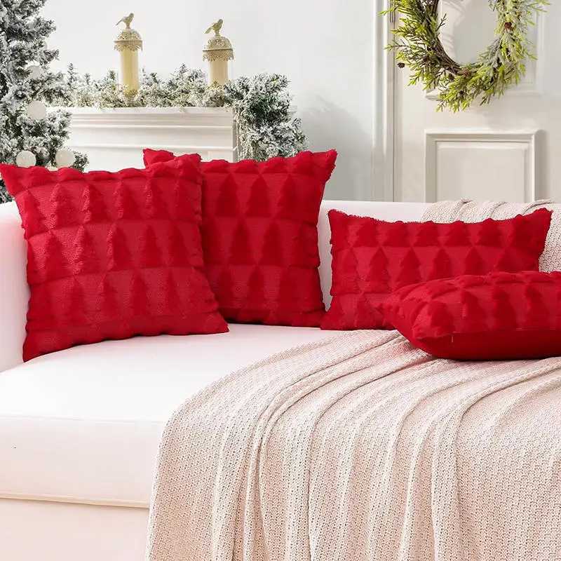 Christmas Pillowcase Polyester Luxurious Decorative Throw Pillow Cover For Sofa Living Room Car Interior Pillow Cover Y251105