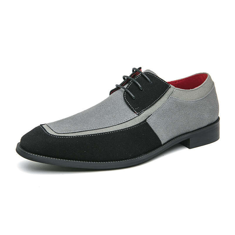 Large leather sizes 38-48, matte leather, contrasting colors, lace up wooden soles, low cut British style casual shoes, men's shoes