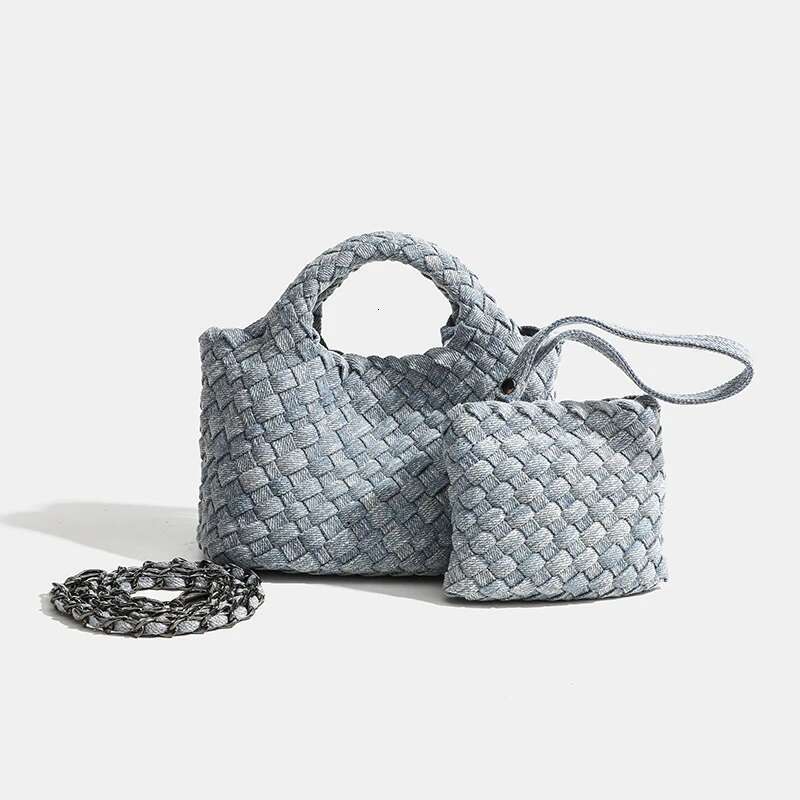 Discover Handmade Denim Woven Bags In 3 Colors - Your Perfect Blend Of Durability And Fashion High-Quality Tote Bag