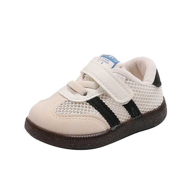 New White Casual Shoes for Baby Boy Girl Children Sneaker Breathable Mesh Fabric Kids Soft Sole Toddler Walking Shoes 1-7 YearsT251105