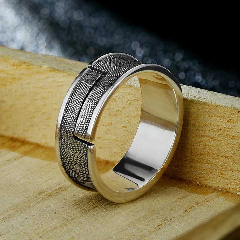 Retro Time Space Goku Black Ring Punk Gothic Open Ring For Men Handmade Unisex Designer Jewelry Accessories Anime Lovers Gift Z250407