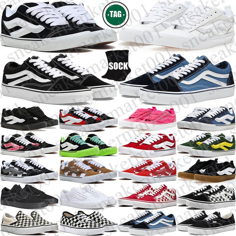 Free Shipping Designer vanse van knu skool vanes sneakers Shoes chaussure for mens womens black men trainers scarpe Plate-forme casual luxury top