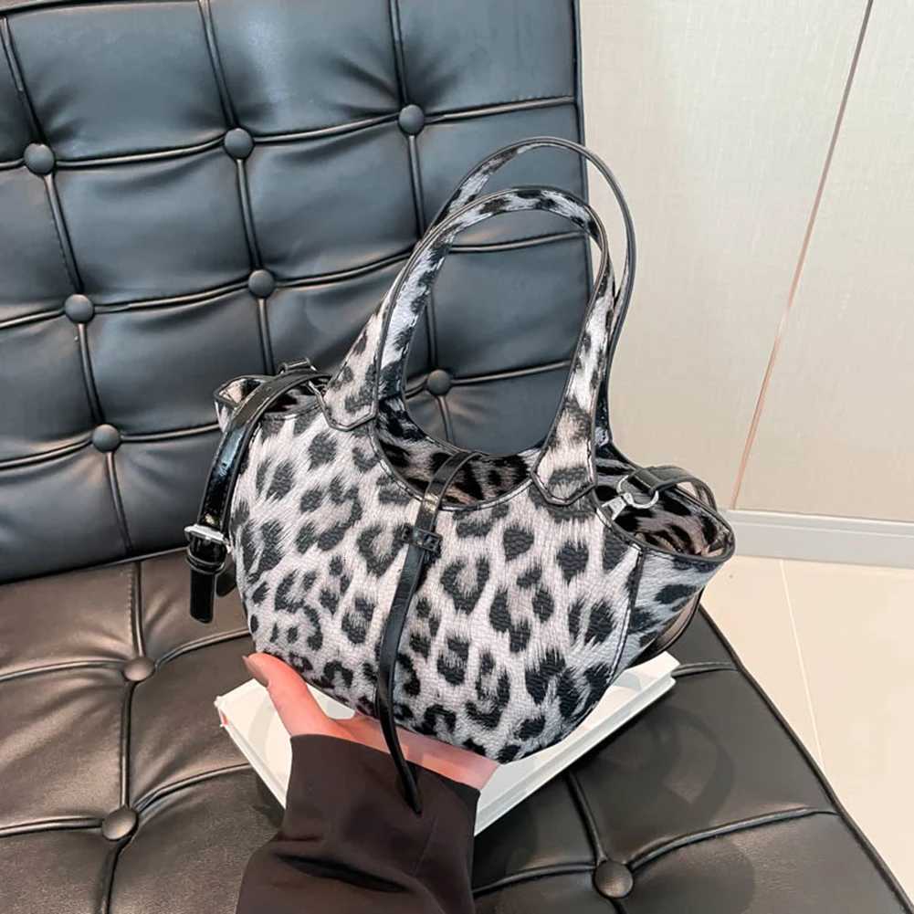 Top Handle Bag for Women Leopard Print Hobo Bag PU Leather Trendy Satchel Bag for Work Travel Shopping Z251104
