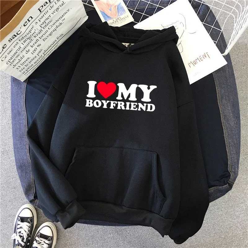 2025 Hot Sale Couple Hoodie Classic Love BF GF Printed Sweatshirt All Season Man Woman Home Outdoor Casual Sporty Loose PulloverT251105