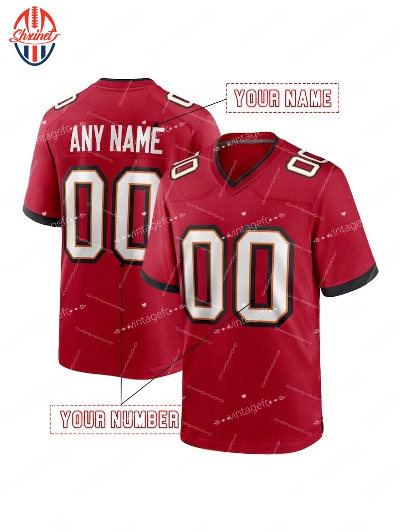 2025 Season Football JerseyPersonalize Custom Baker Mayfield Bucky Irving Tom Brady Rob Gronkowski Mike Evans Godwin Vita Vea Antoine Winfield JrDavid