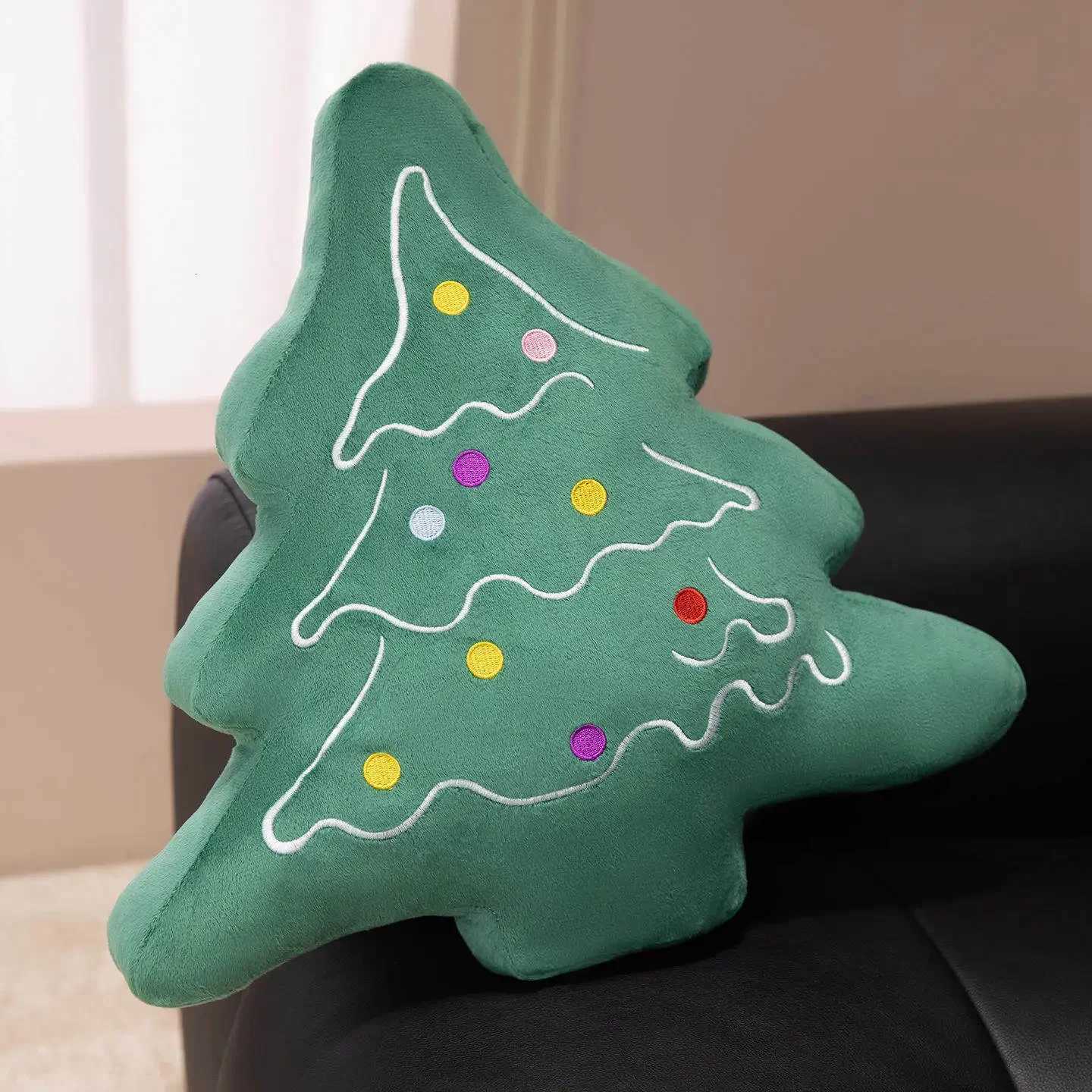 Lovely Christmas Tree Back Cushion Cartoon Tree Throw Pillow Home Decor Christmas Decorations Comfortable Cuddly Pillow Cushion Y251105