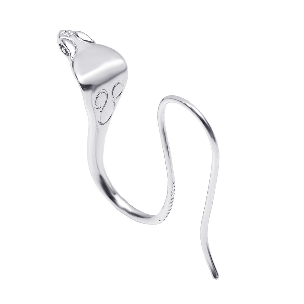 Creative Snake-Shaped Exaggerated Metal Copper-Plated Single Fashionable Personality Animal Earrings