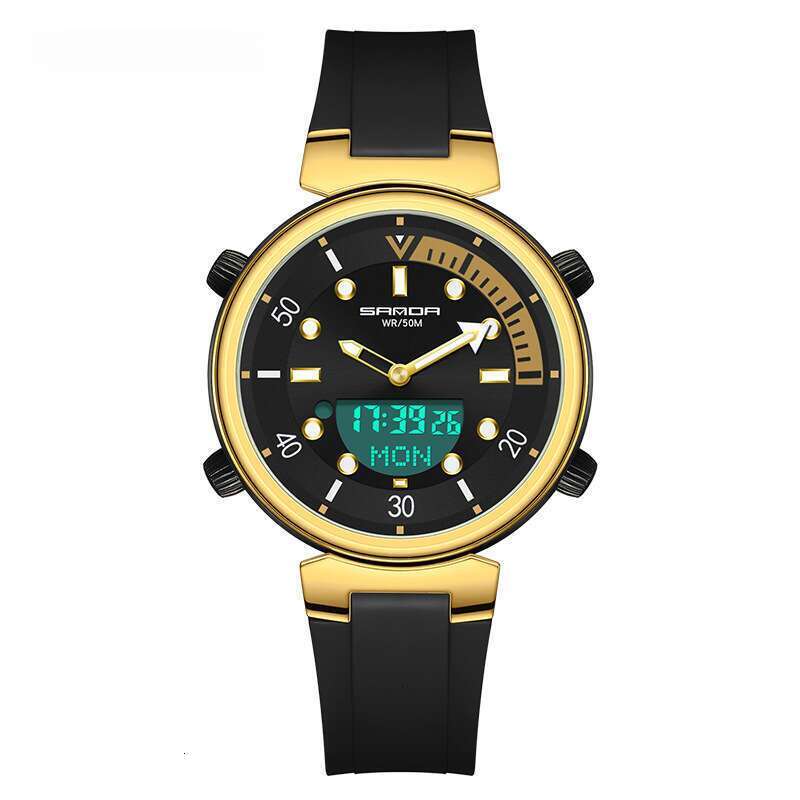 DHwatches SANDA New Alarm Clock Luminous Fashion Trend Versatile 3122 Electronic Watch Multifunctional Unisex Wristwatch