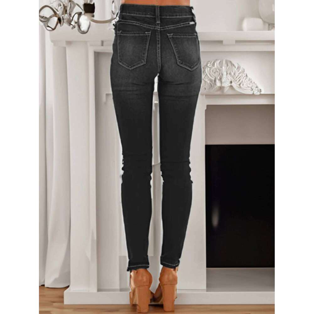 Women's High-Elastic Slim-Fit Spice Girls Fashionable Casual Jeans