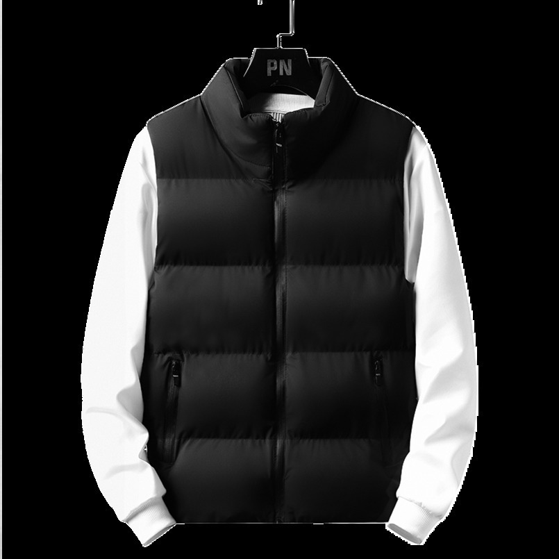 5XL Mens Vest Jacket Warm Sleeveless Jackets Winter Waterproof Zipper Coat Autumn Standup Collar Casual Waistcoat Clothing 251023