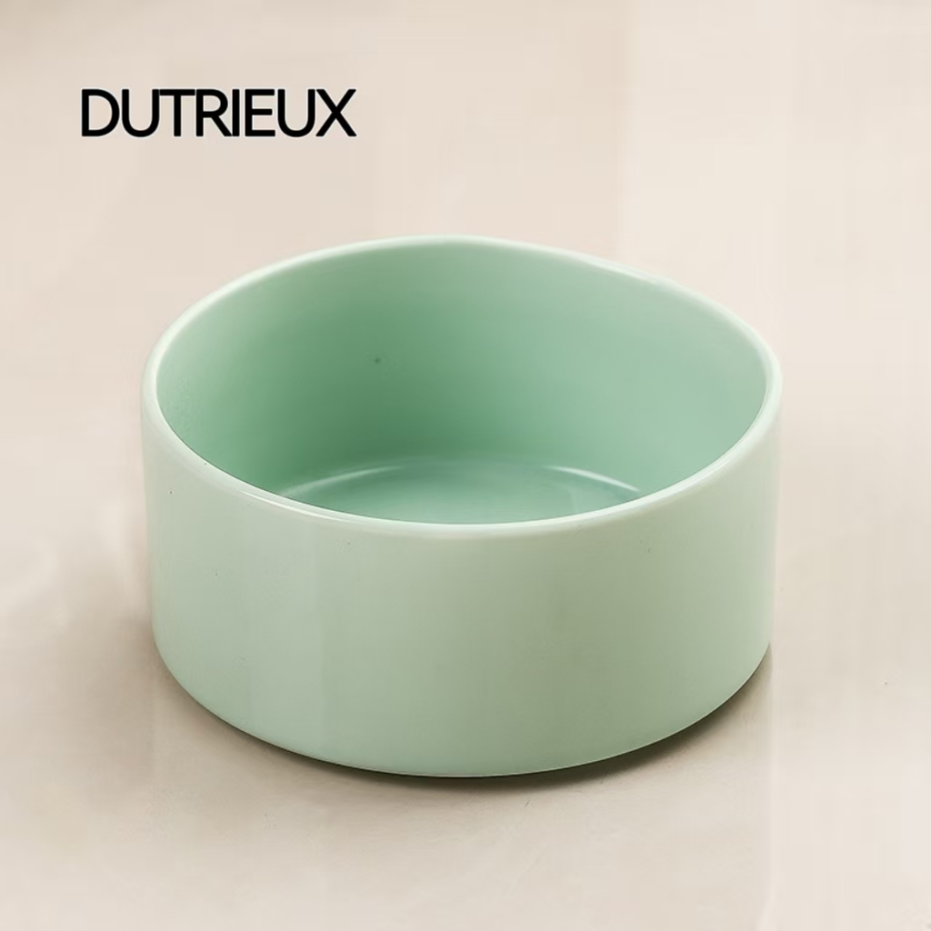 H1296 Pet turtle anti-tipping feeding station with ceramic ramp design