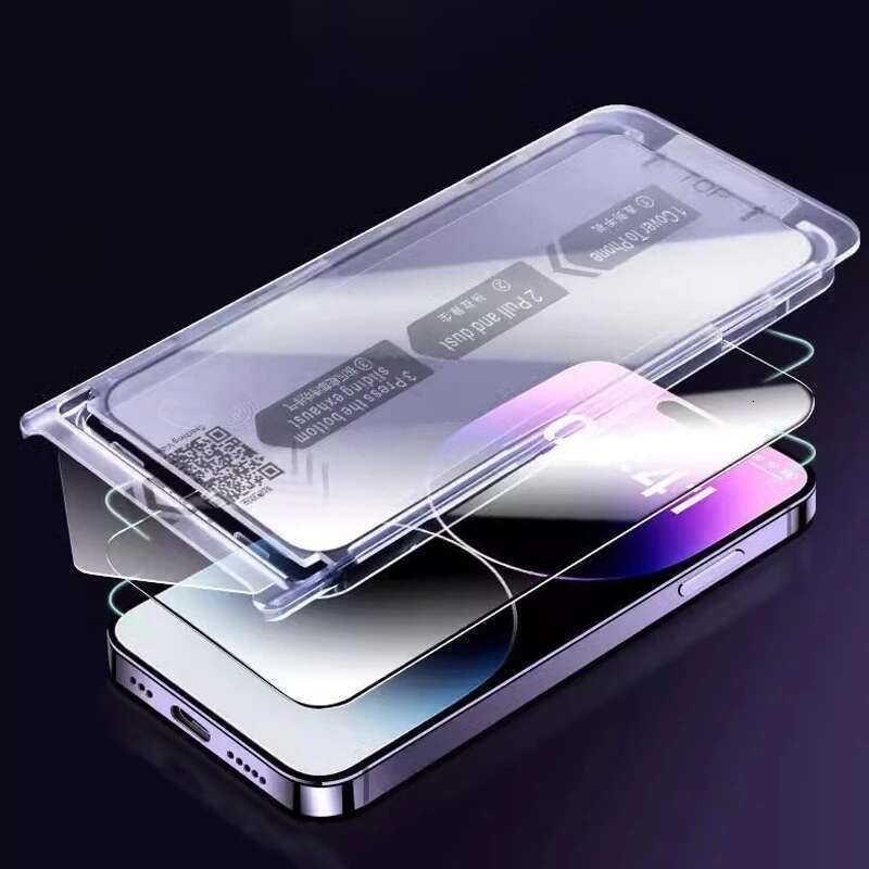 Premium Tempered For iPhone 15 Plus Easy Install Glass for iPhone16Pro 16 Pro Max Dust Free Screen Protector