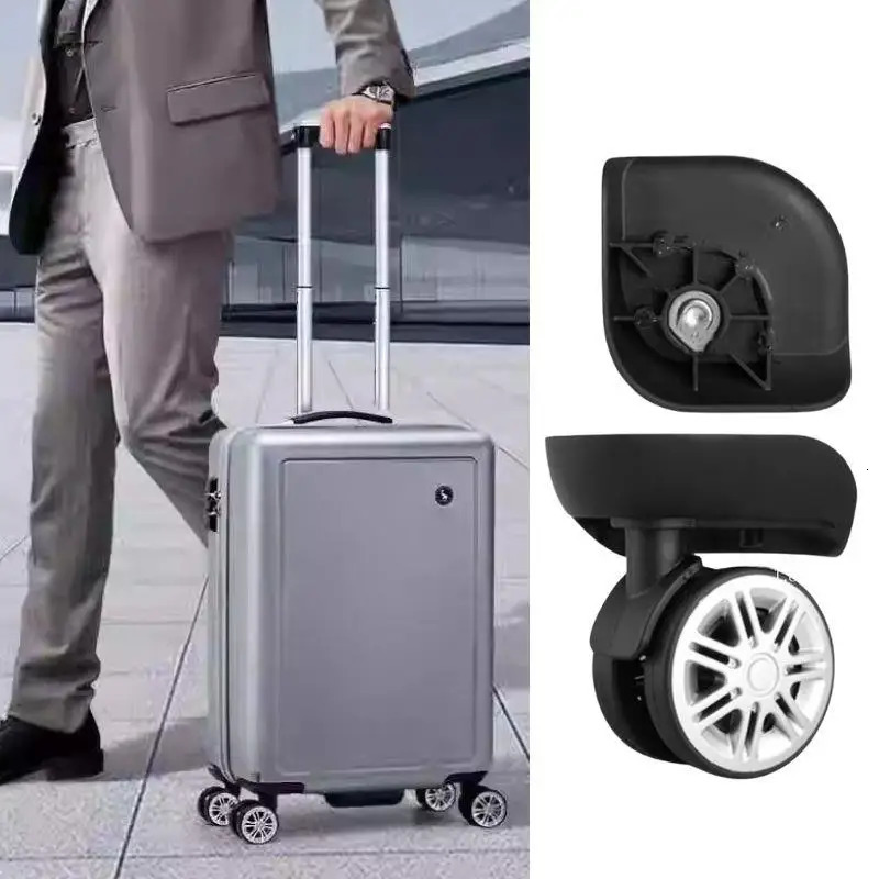 2Pcs Silent Luggage Wheels Replacement Wheels Suitcase Wheels Luggage Spinner Caster Box Trolley Accessories For Suitcases 251031
