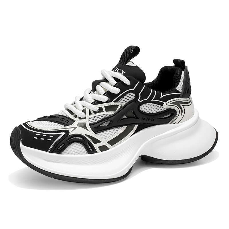 Cross-Border Large Size Spring and Autumn New Casual Running Sports for Men Height-Increasing Thick-Soled Forrest Gump Dad Shoes Trendy Style