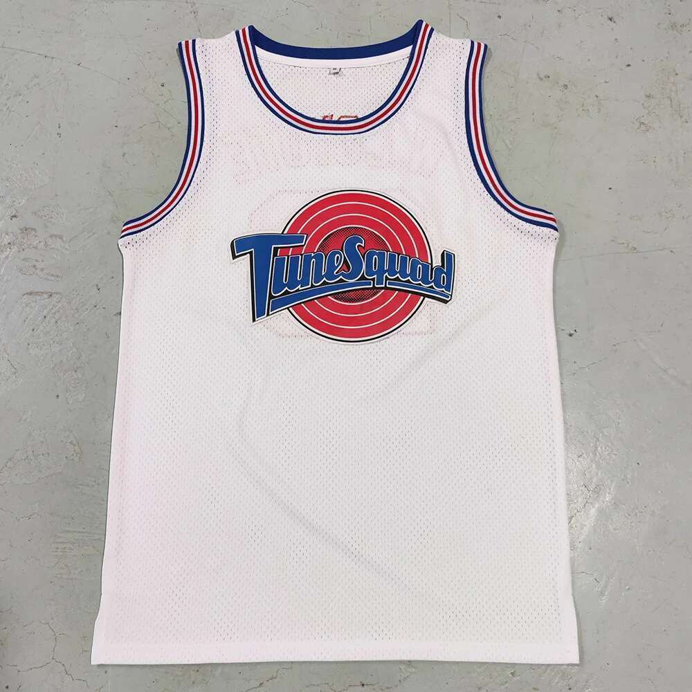 Trillest Space Jam Bugs 1 Lola 10 Murray 22 TAZ D.Duck 2 White Tune Squad Basketball Jersey Men For Halloween Party Clothing