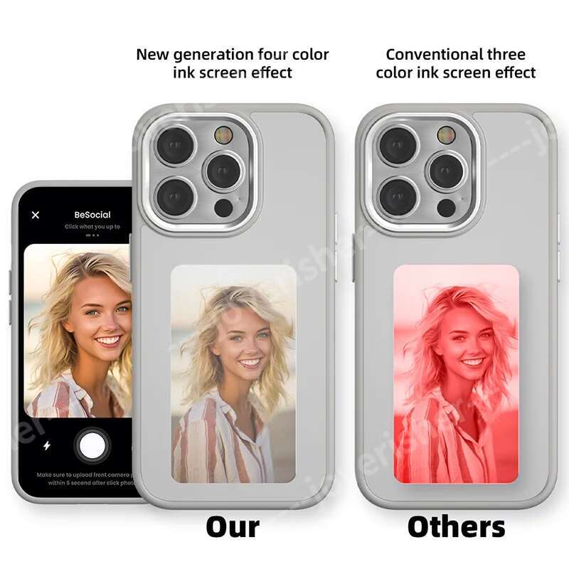 NFC Picture Ink for iPhone 16 15 14 13 Pro Max DIY Case Screen Phone Cover Cartoon Protection Funda Battery Free