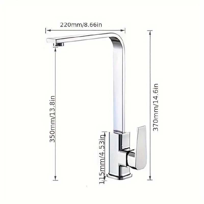 Top Ten Kitchen Faucets Of The Same Style Hot And Cold Sinks Stainless Steel Rotatable Y251104